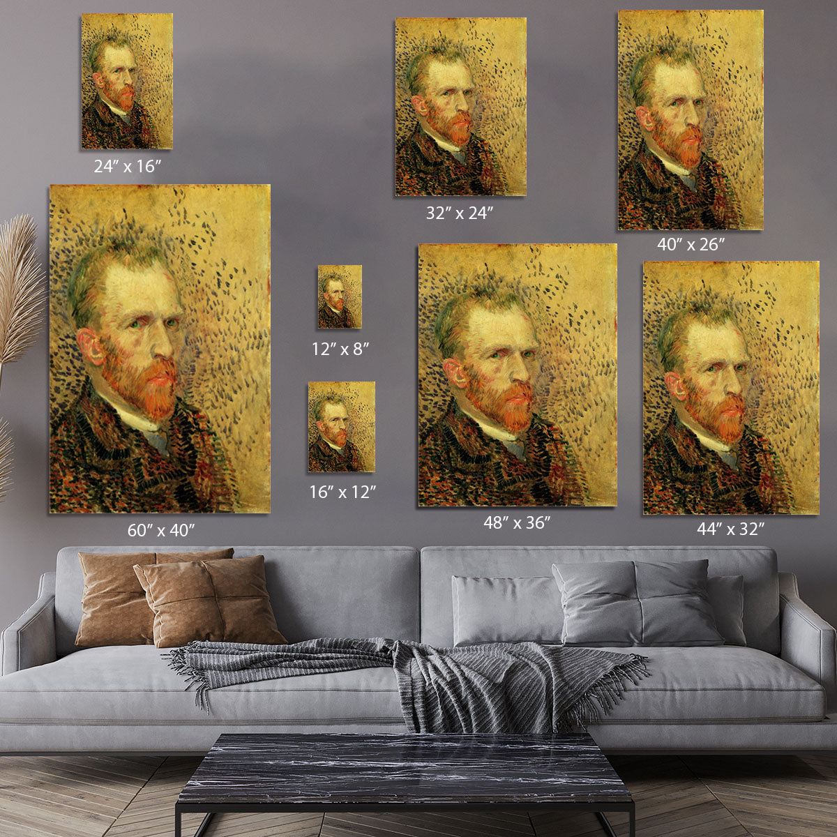 Self-Portrait 5 by Van Gogh Canvas Print or Poster - Canvas Art Rocks - 7