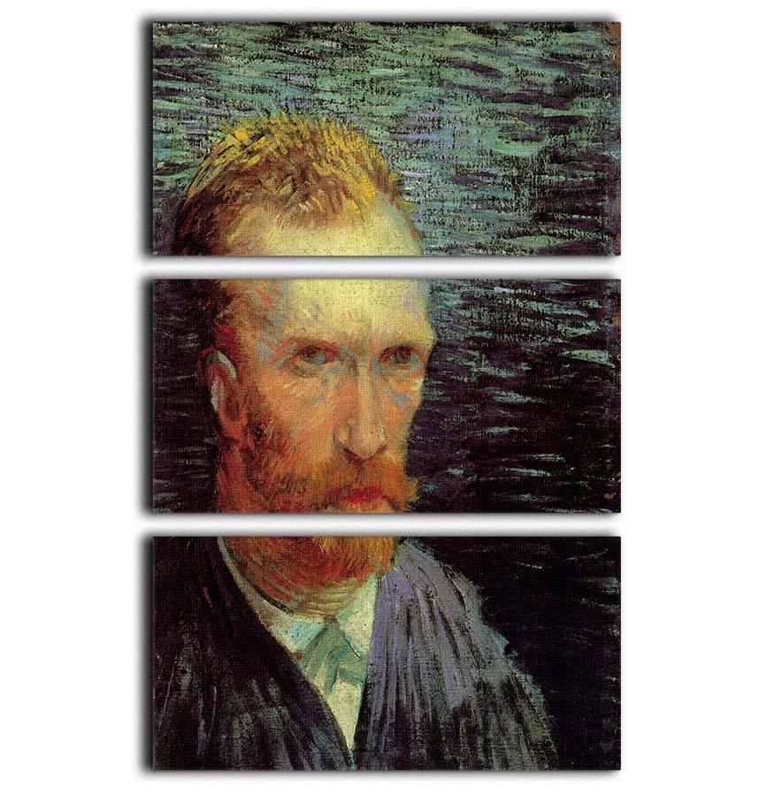 Self-Portrait 7 by Van Gogh 3 Split Panel Canvas Print - Canvas Art Rocks - 1