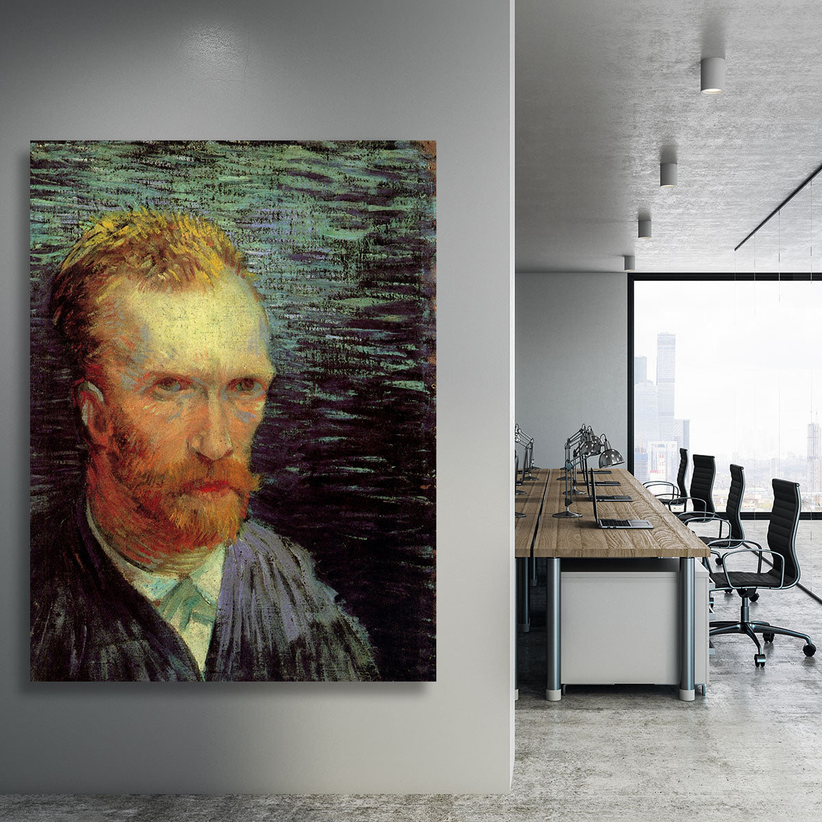 Self-Portrait 7 by Van Gogh Canvas Print or Poster - Canvas Art Rocks - 3