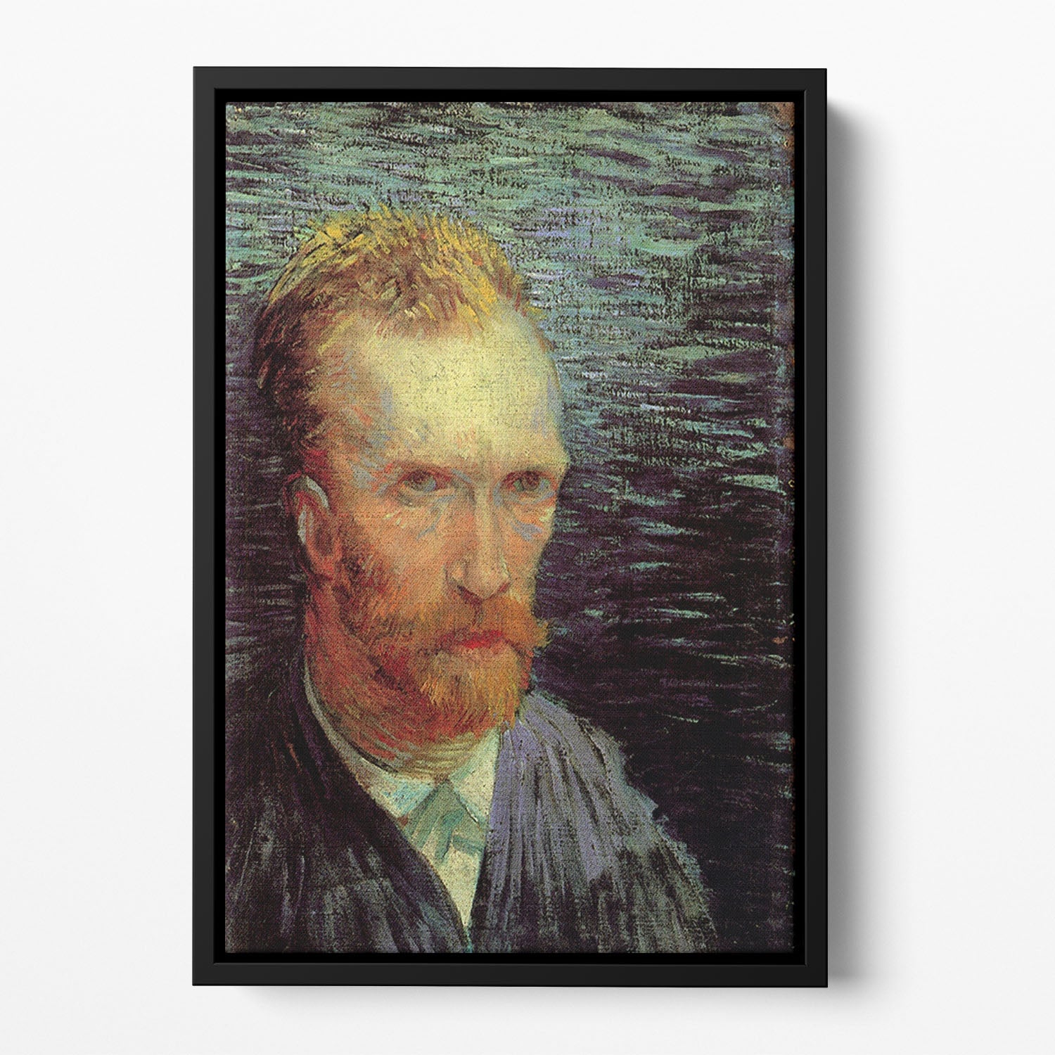 Self-Portrait 7 by Van Gogh Floating Framed Canvas