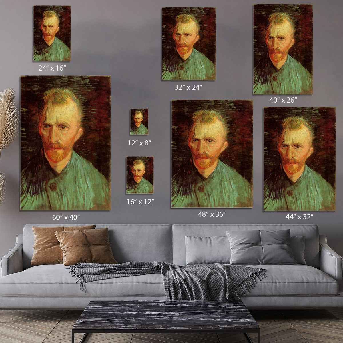 Self-Portrait 8 by Van Gogh Canvas Print or Poster - Canvas Art Rocks - 7