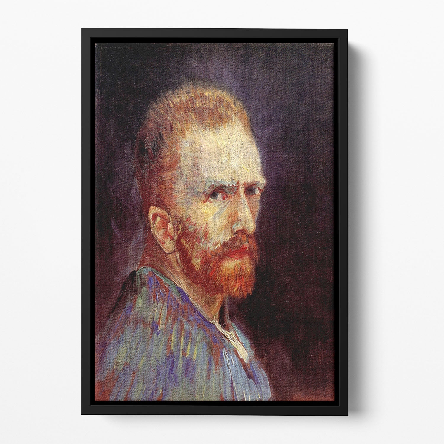 Self-Portrait 9 by Van Gogh Floating Framed Canvas