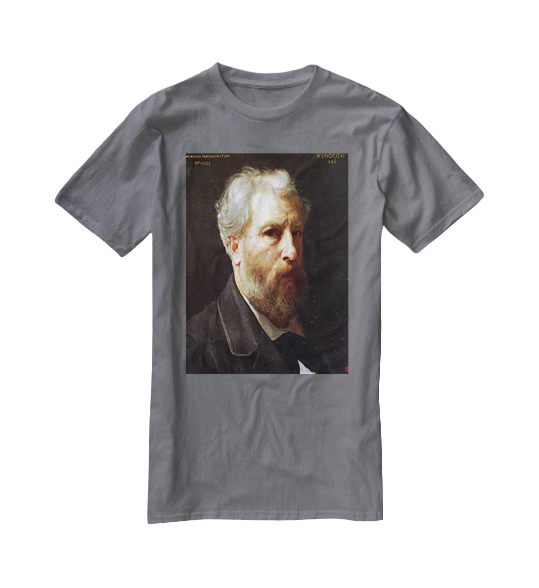 Self-Portrait Presented To M Sage By Bouguereau T-Shirt - Canvas Art Rocks - 3