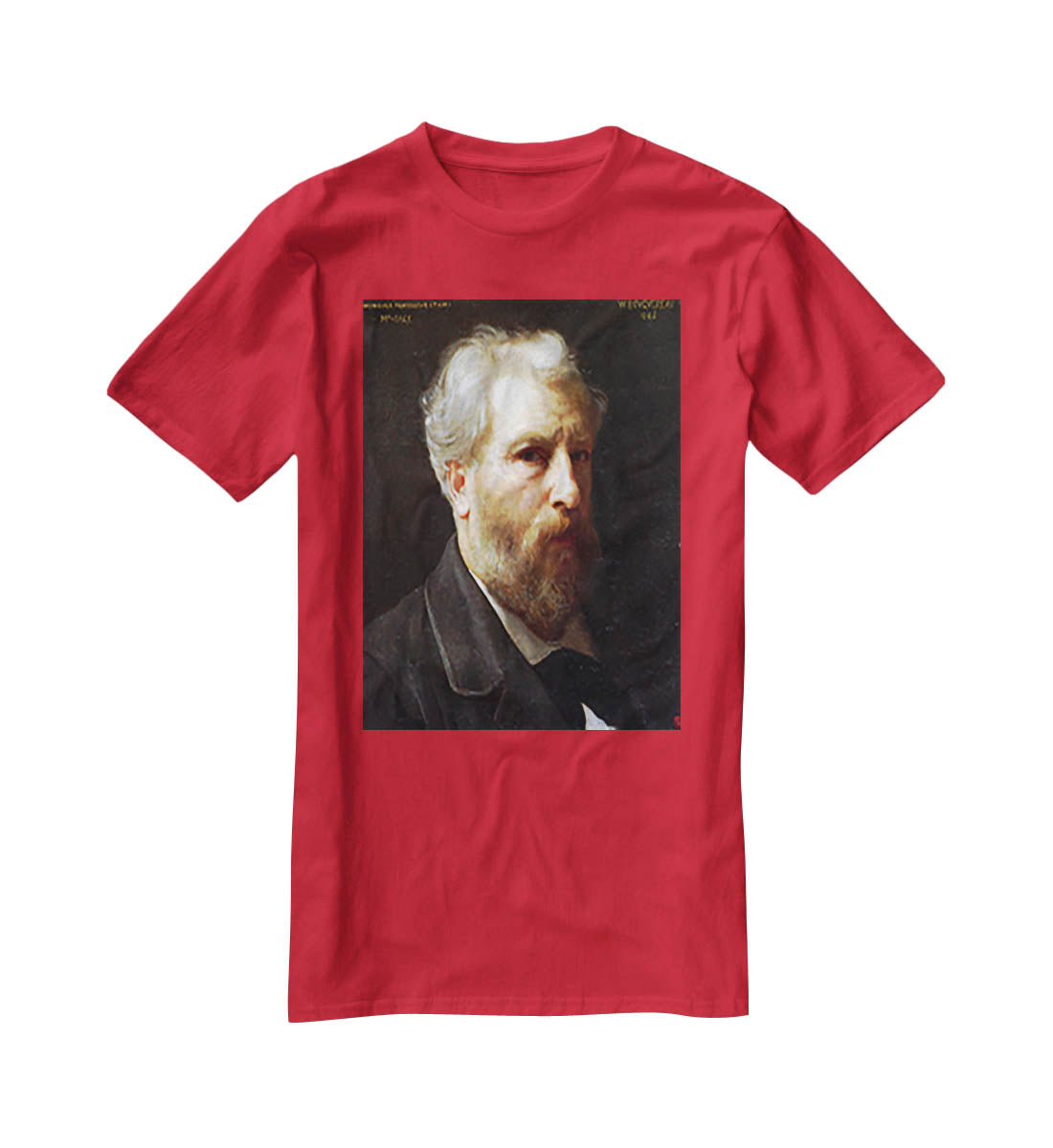 Self-Portrait Presented To M Sage By Bouguereau T-Shirt - Canvas Art Rocks - 4