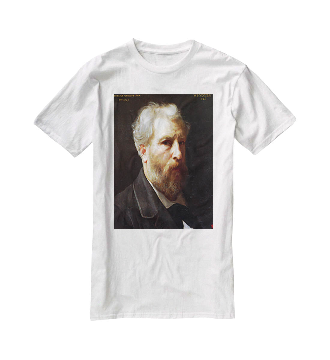 Self-Portrait Presented To M Sage By Bouguereau T-Shirt - Canvas Art Rocks - 5