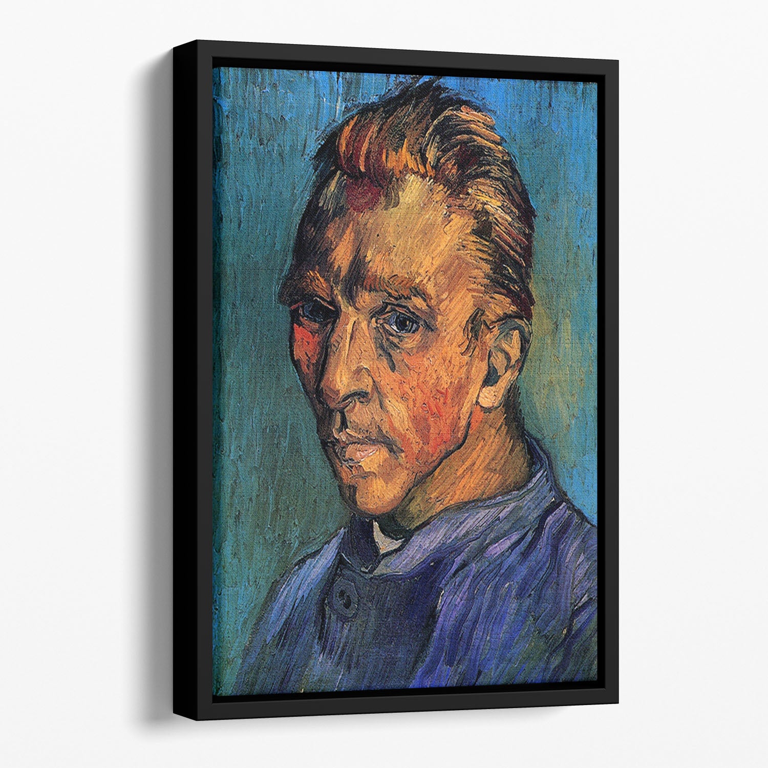 Self-Portrait by Van Gogh Floating Framed Canvas