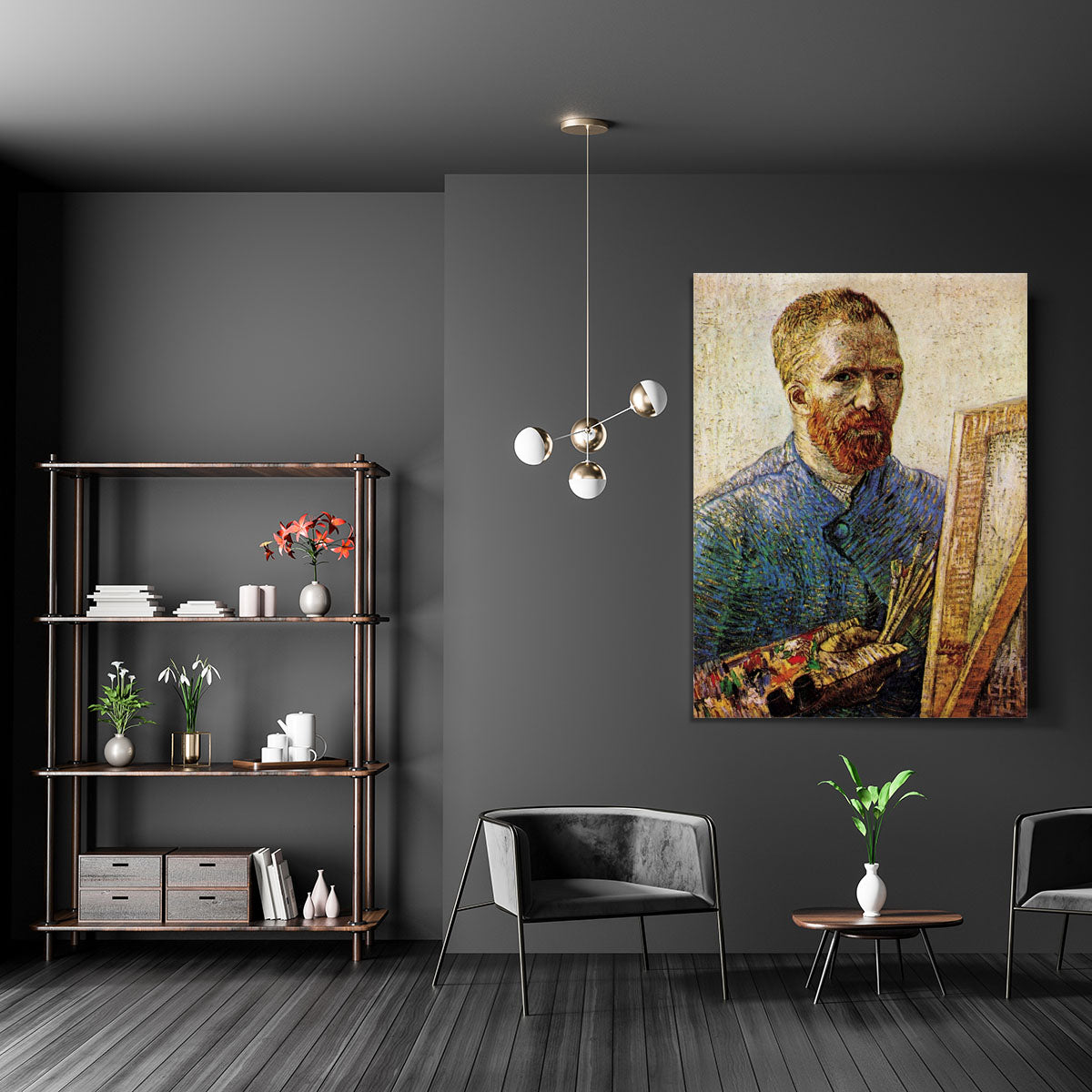 Self-Portrait in Front of the Easel by Van Gogh Canvas Print or Poster - Canvas Art Rocks - 5