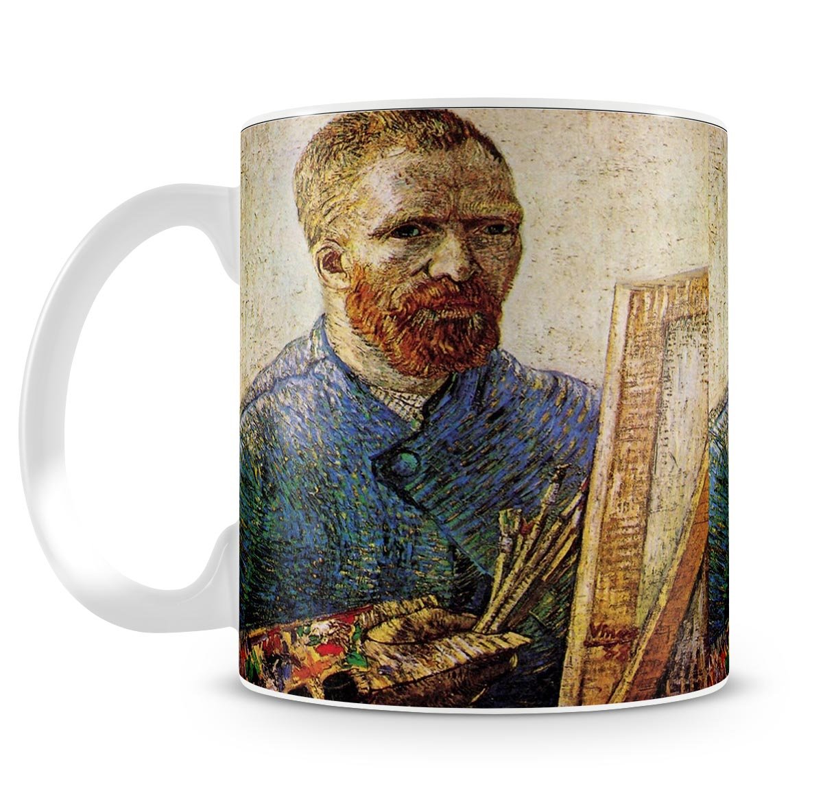 Self-Portrait in Front of the Easel by Van Gogh Mug - Canvas Art Rocks - 4