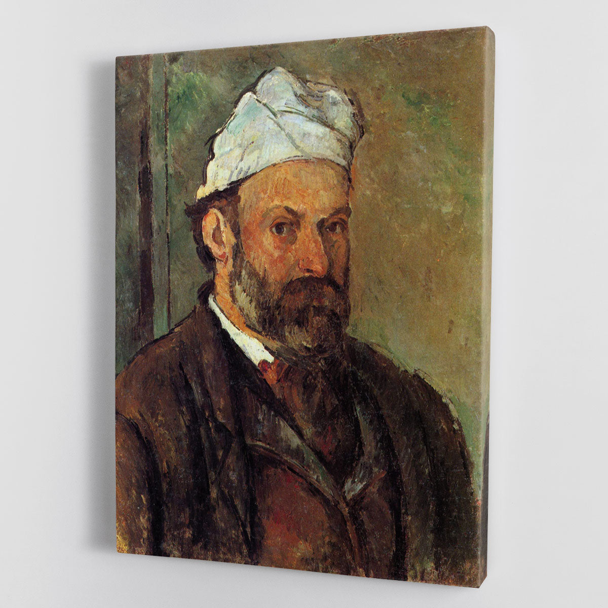 Self-portrait with a white turban by Cezanne Canvas Print or Poster - Canvas Art Rocks - 1