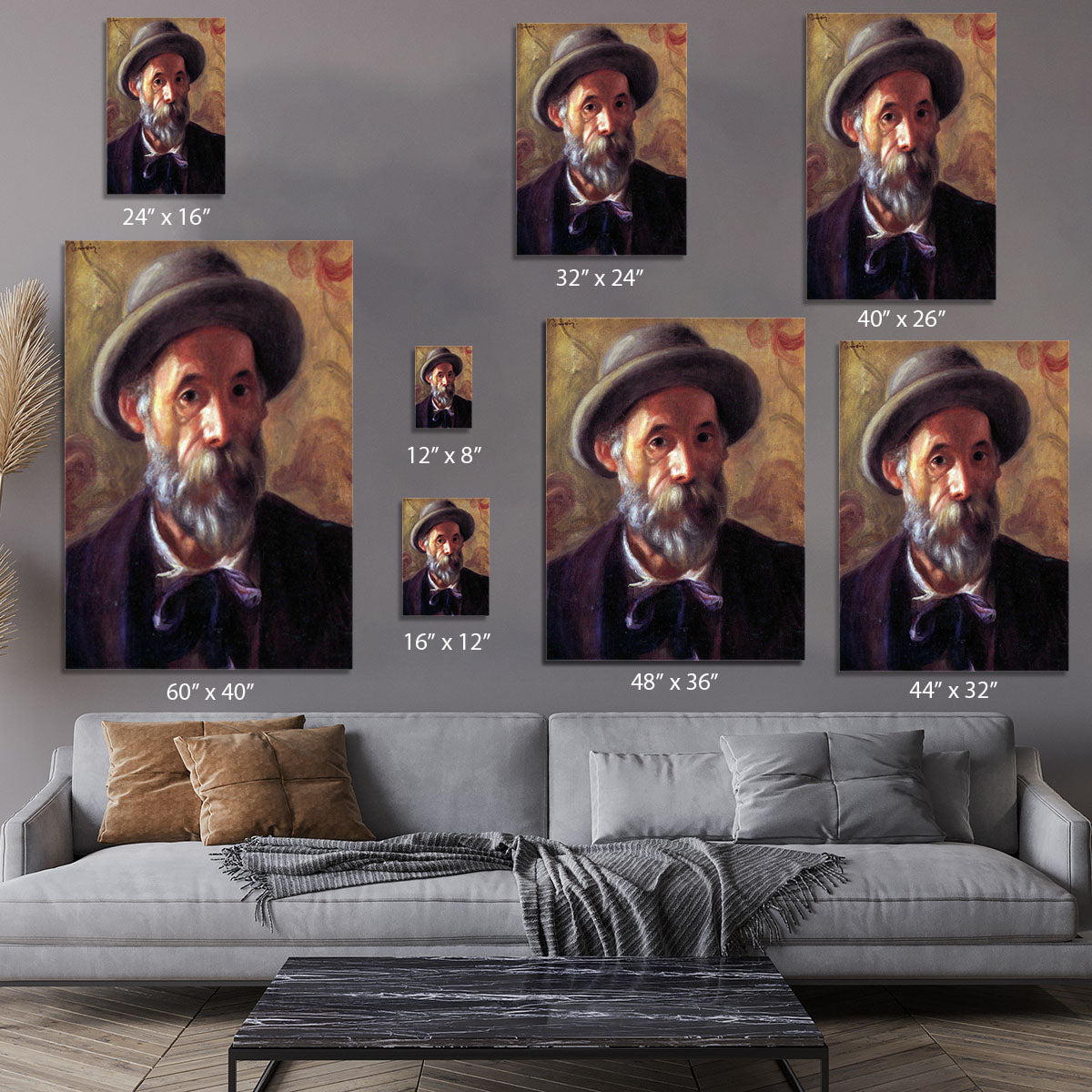 Self Portrait 1 by Renoir Canvas Print or Poster - Canvas Art Rocks - 7