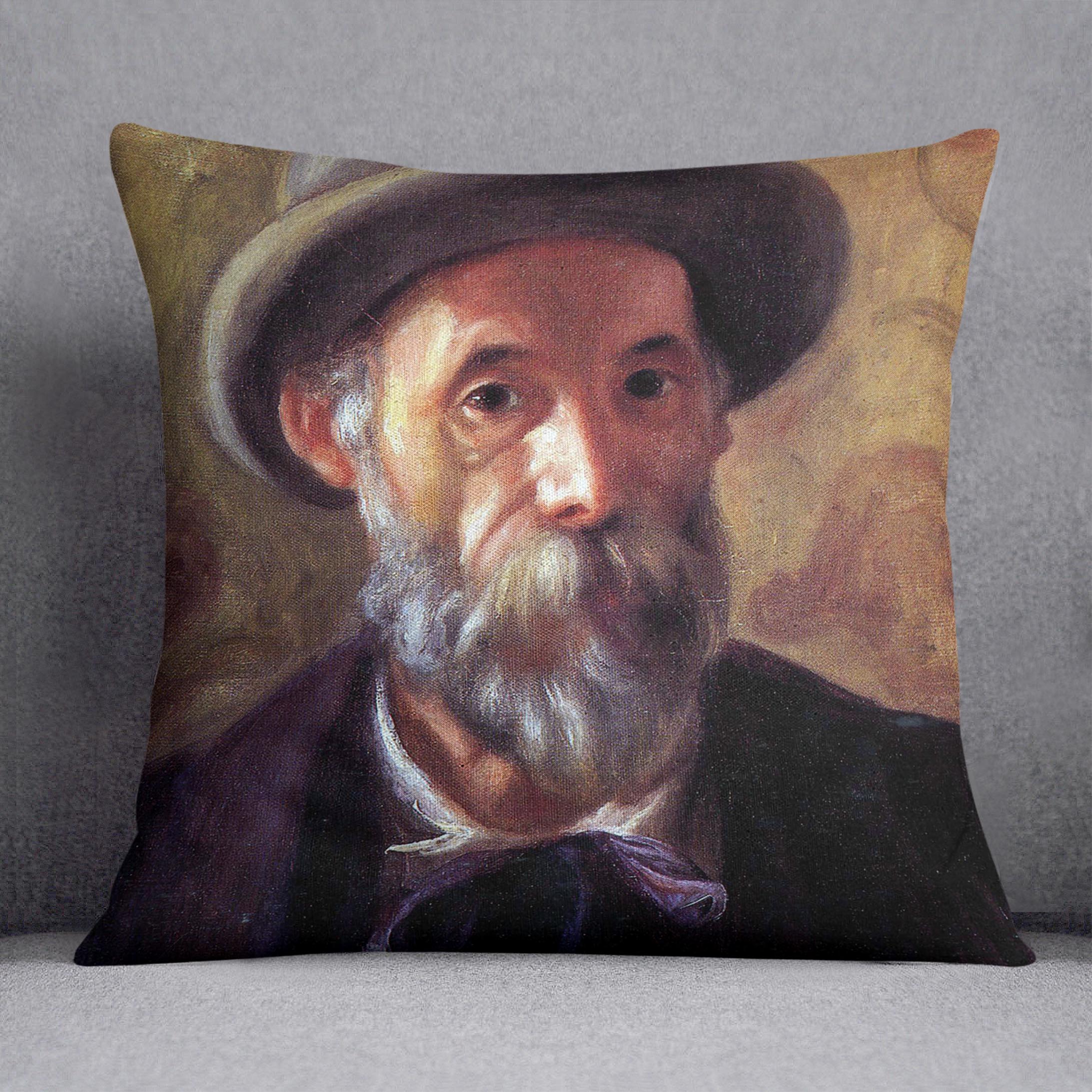 Self Portrait 1 by Renoir Cushion