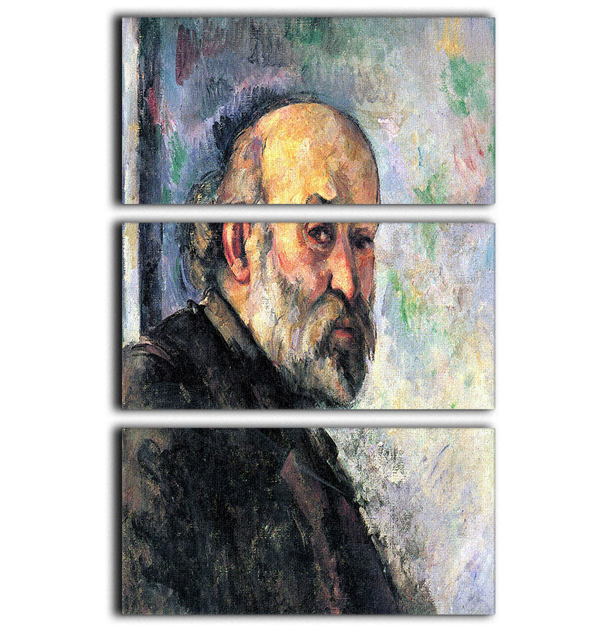 Self Portrait #4 by Cezanne 3 Split Panel Canvas Print - Canvas Art Rocks - 1