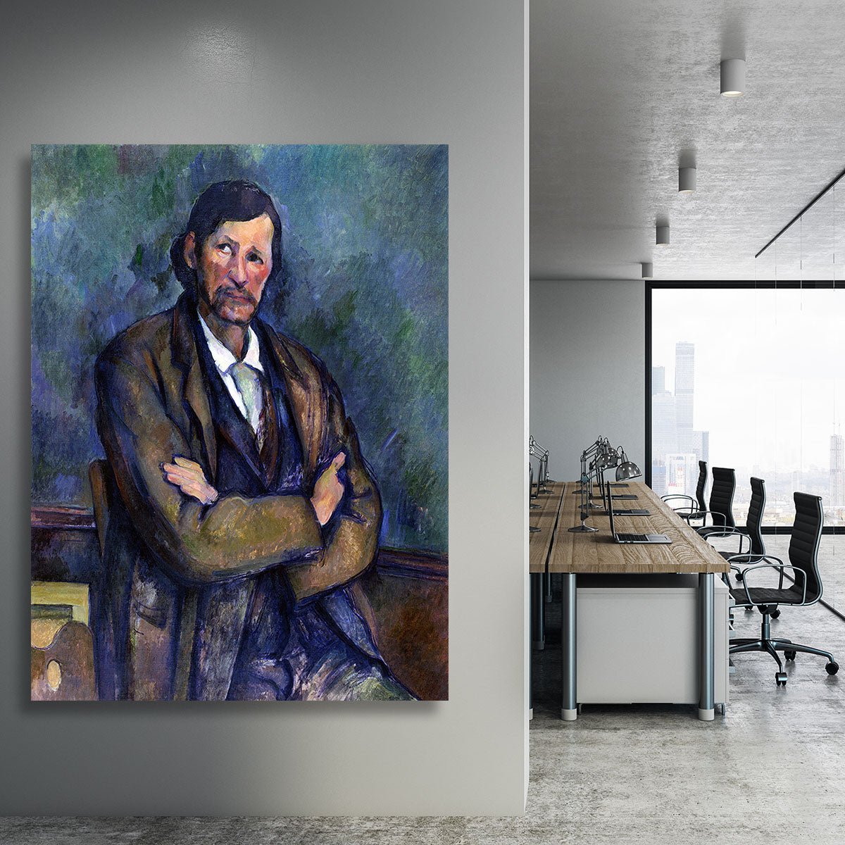 Self Portrait by Cezanne Canvas Print or Poster - Canvas Art Rocks - 3