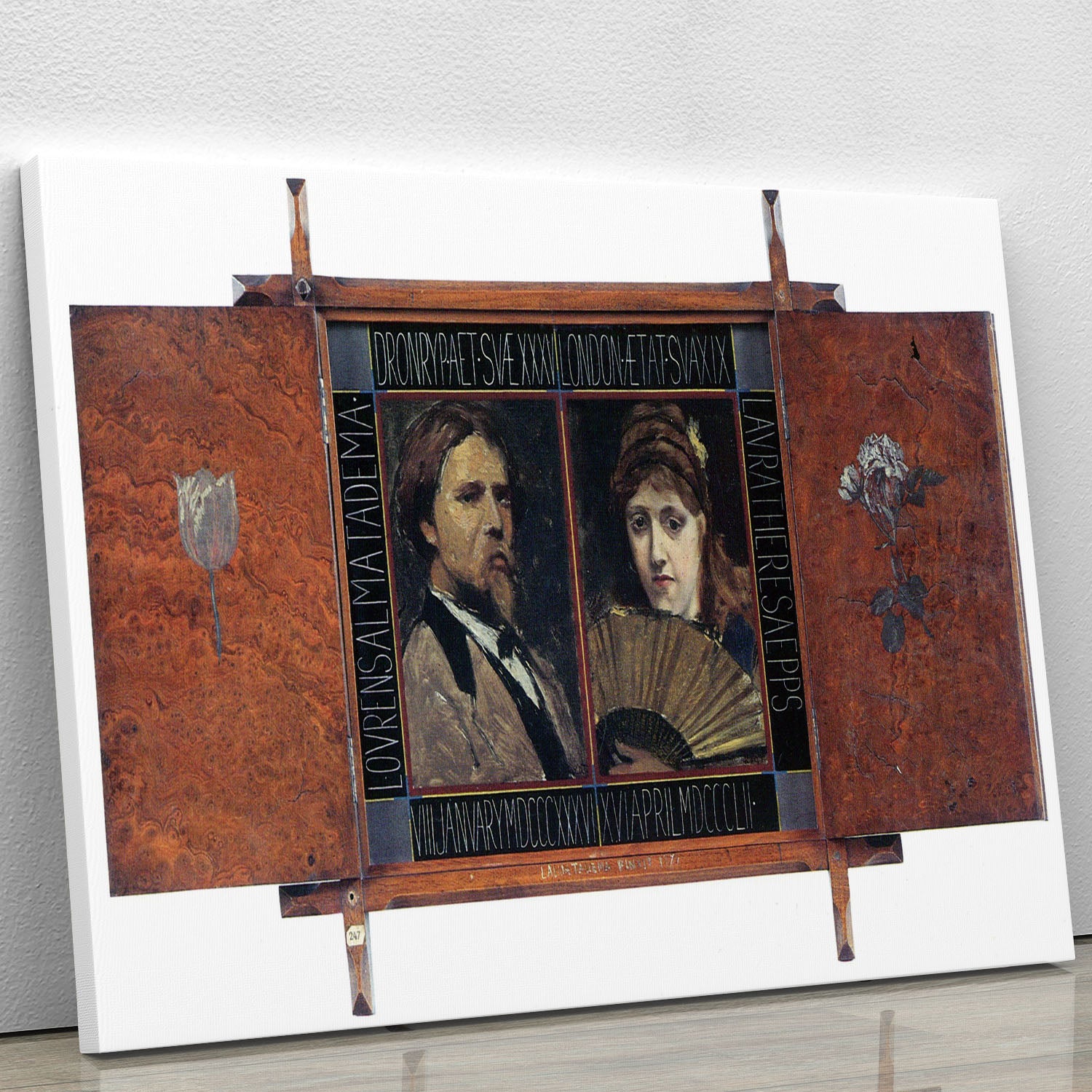 Self portrait by Lawrence Alma Tadema and Laura Theresa Epps by Alma Tadema Canvas Print or Poster - Canvas Art Rocks - 1
