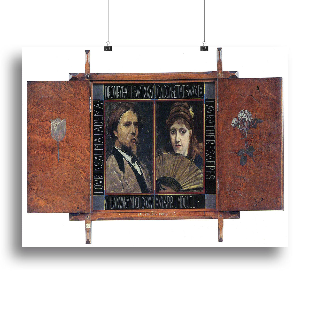 Self portrait by Lawrence Alma Tadema and Laura Theresa Epps by Alma Tadema Canvas Print or Poster - Canvas Art Rocks - 2