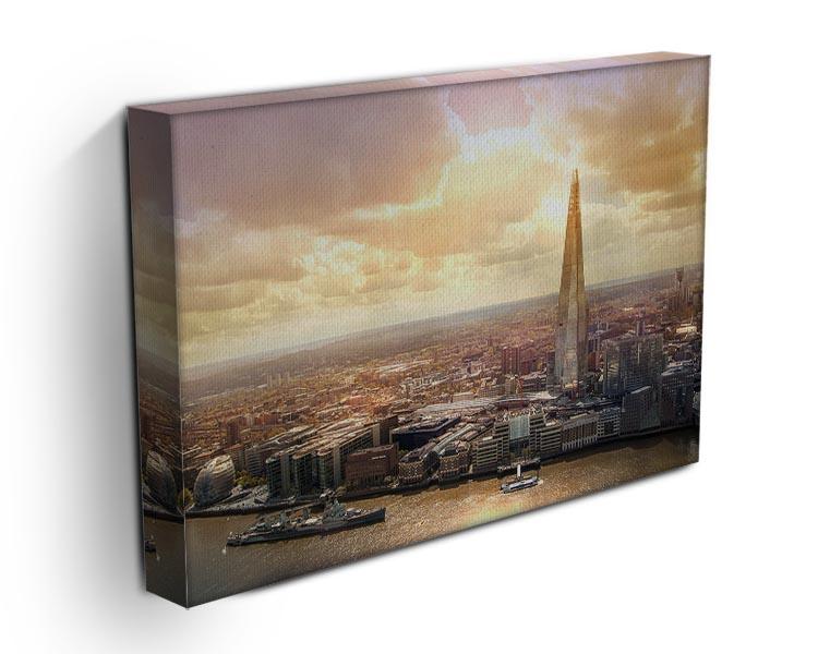 Shard of Glass at sunset Canvas Print or Poster - Canvas Art Rocks - 3