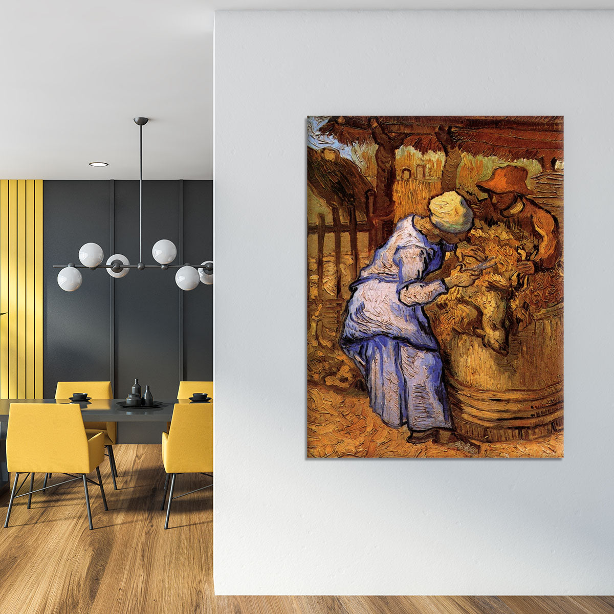 Sheep Shearers by Van Gogh Canvas Print or Poster - Canvas Art Rocks - 4