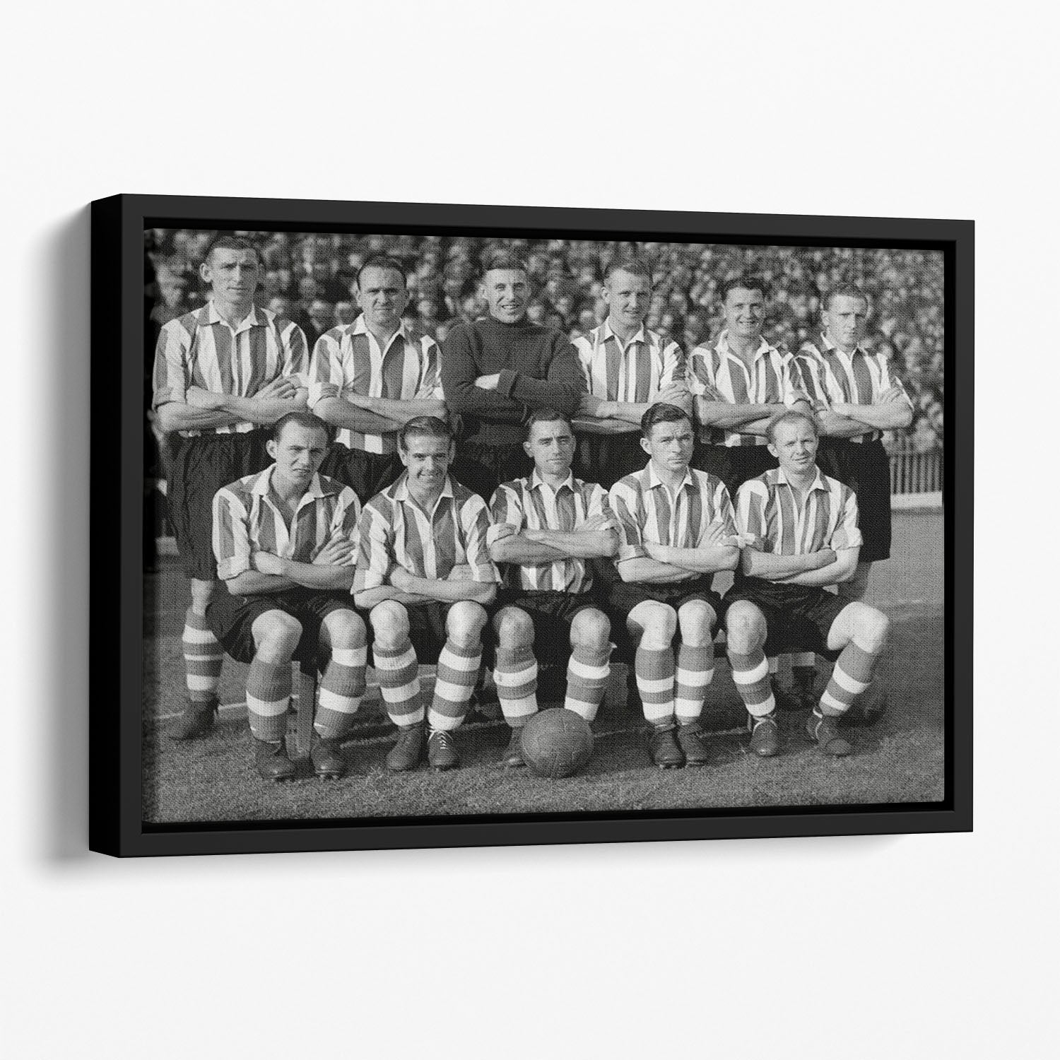 Sheffield United Football Club Team Photo 1947 Floating Framed Canvas - Canvas Art Rocks - 1