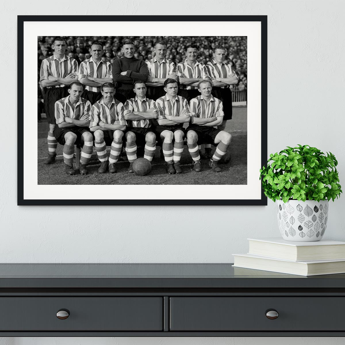 Sheffield United Football Club Team Photo 1947 Framed Print - Canvas Art Rocks - 1