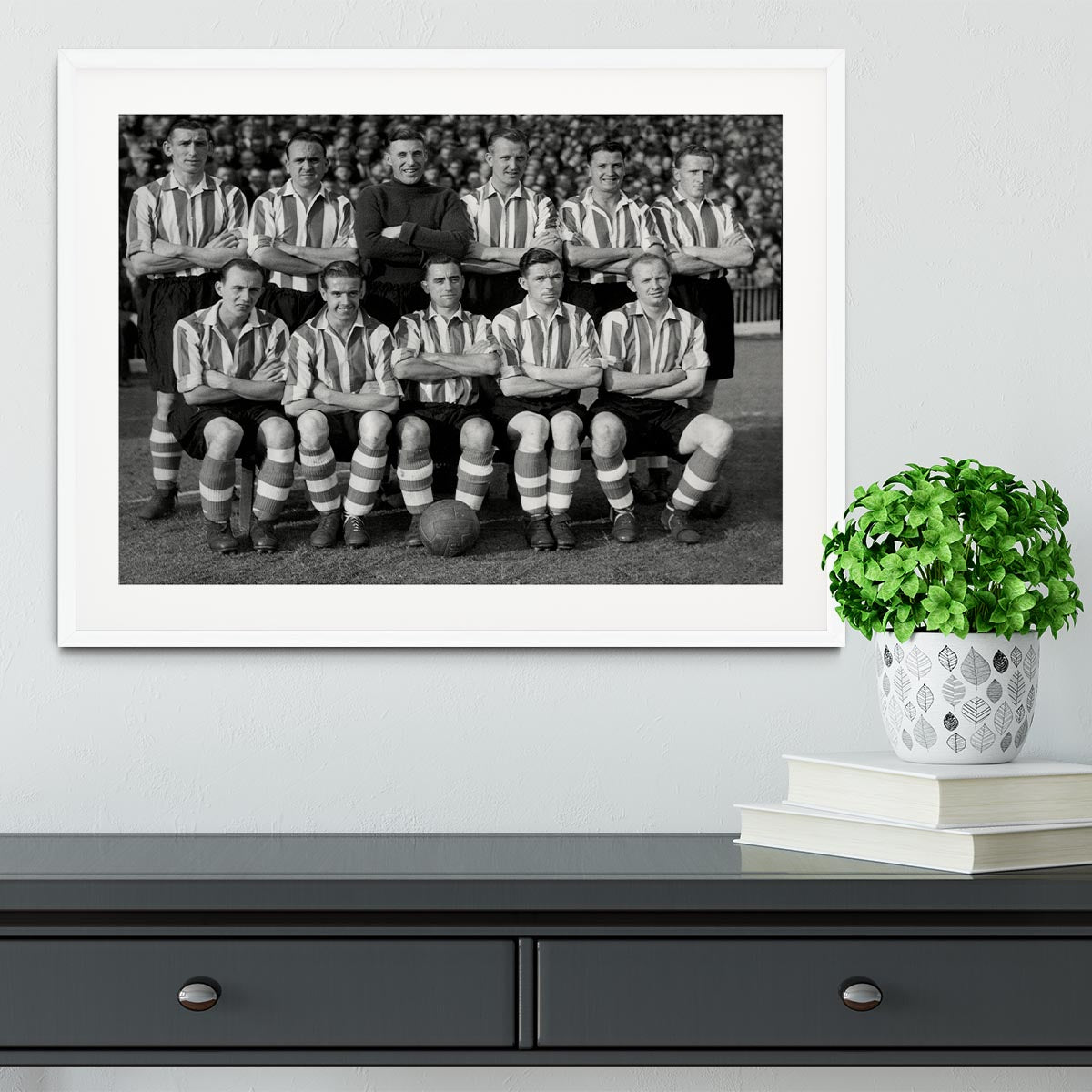 Sheffield United Football Club Team Photo 1947 Framed Print - Canvas Art Rocks - 5