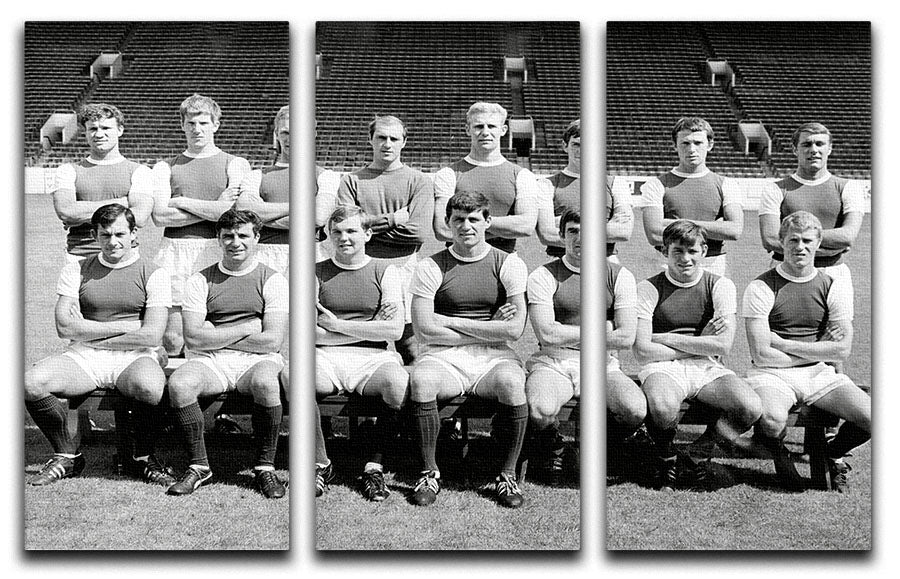 Sheffield Wednesday Football Club Team Photo 1967-68 Season 3 Split Panel Canvas Print - Canvas Art Rocks - 1