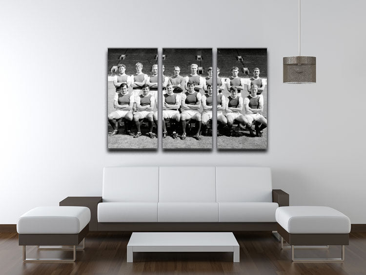 Sheffield Wednesday Football Club Team Photo 1967-68 Season 3 Split Panel Canvas Print - Canvas Art Rocks - 3