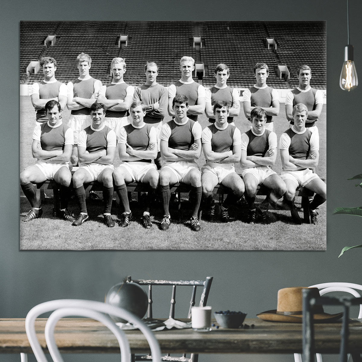 Sheffield Wednesday Football Club Team Photo 1967-68 Season Canvas Print or Poster - Canvas Art Rocks - 3