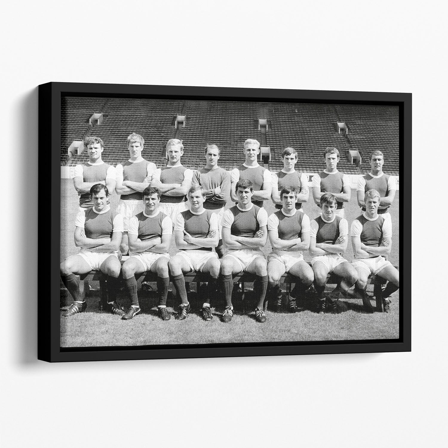 Sheffield Wednesday Football Club Team Photo 1967-68 Season Floating Framed Canvas - Canvas Art Rocks - 1