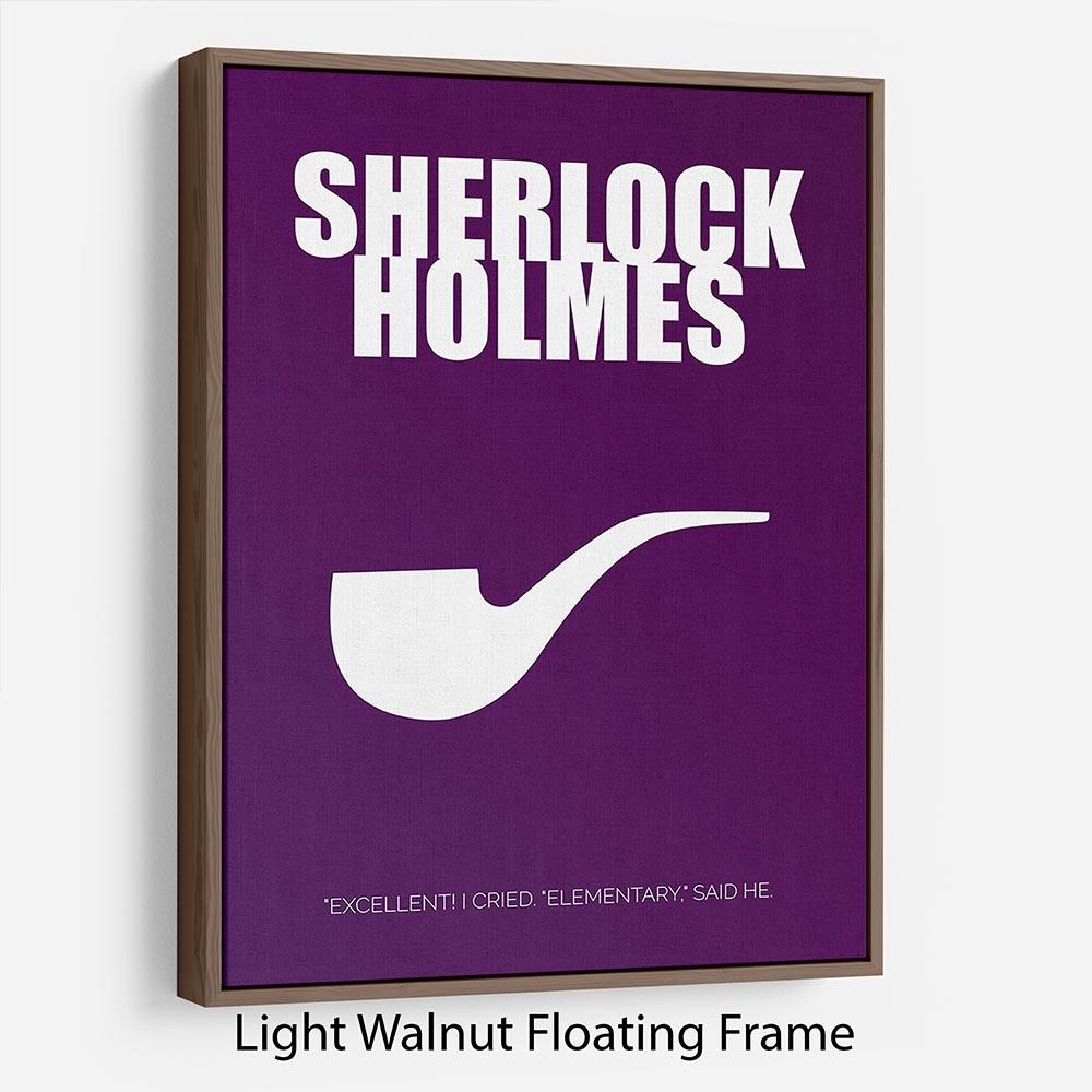 Sherlock Holmes Minimal Movie Floating Frame Canvas - Canvas Art Rocks - 7