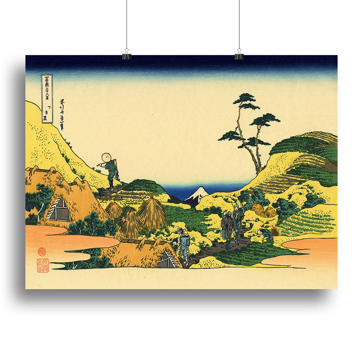 Shimomeguro by Hokusai Canvas Print or Poster - Canvas Art Rocks - 2