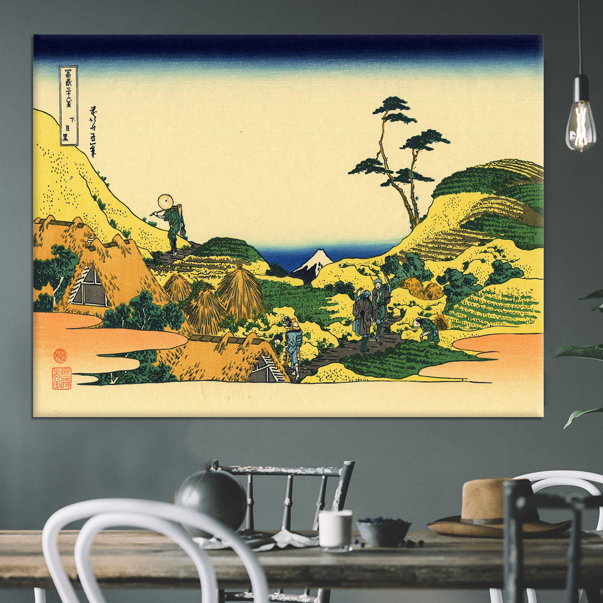 Shimomeguro by Hokusai Canvas Print or Poster - Canvas Art Rocks - 3
