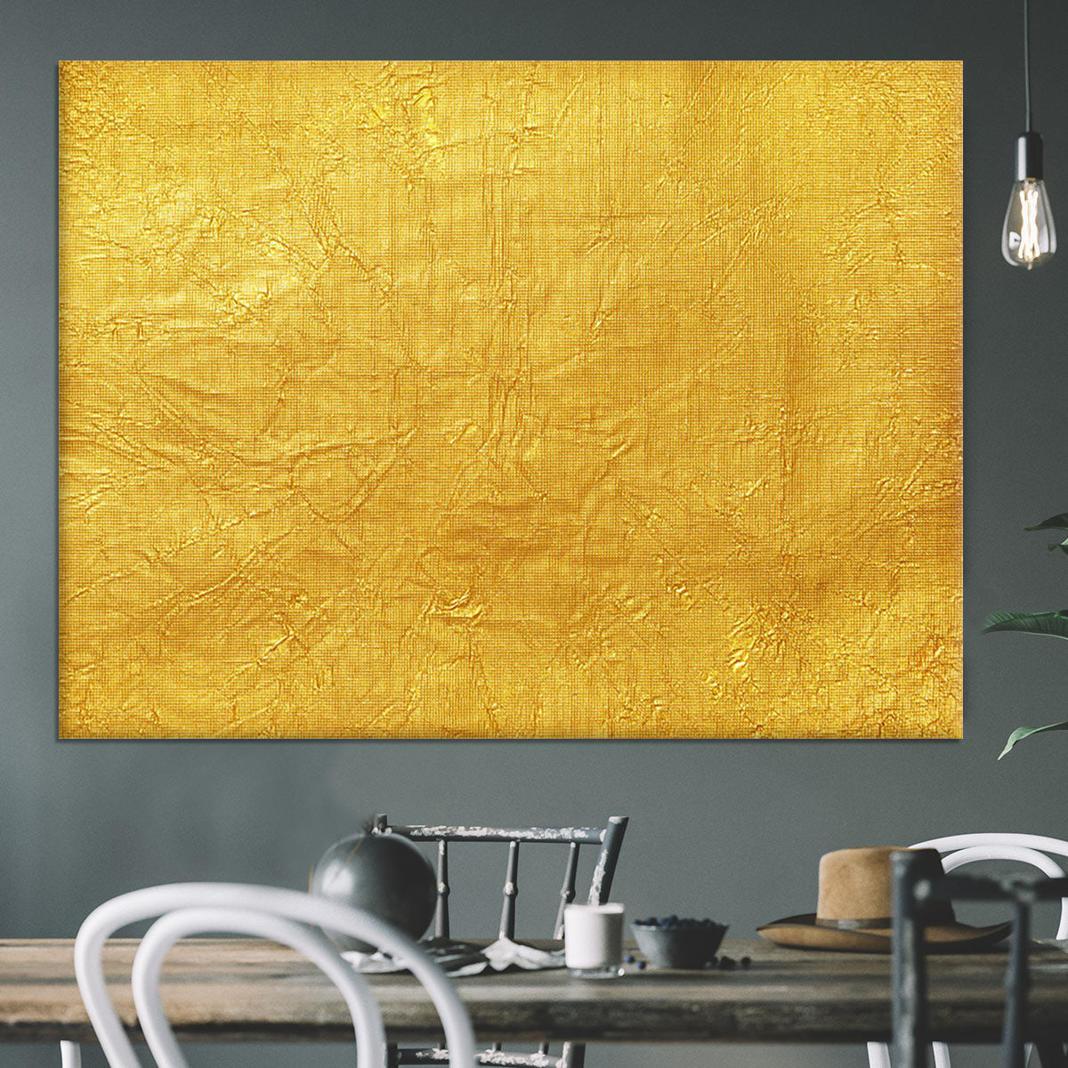 Shiny yellow leaf Canvas Print or Poster - Canvas Art Rocks - 3