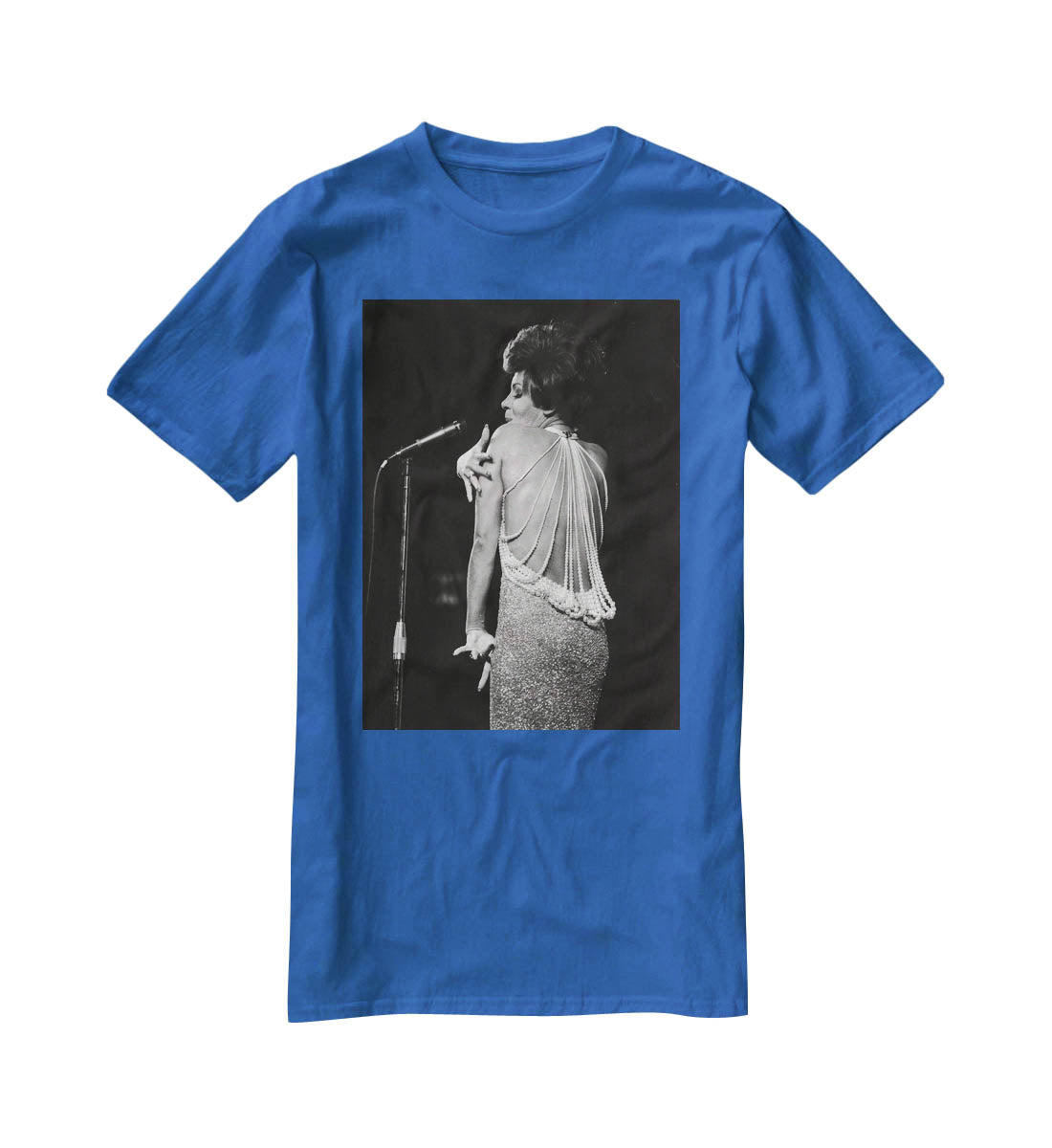 Shirley Bassey on stage T-Shirt - Canvas Art Rocks - 2