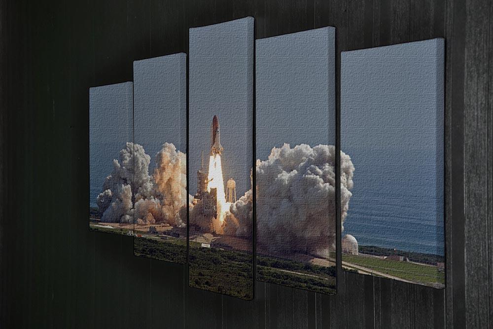 Shuttle Endeavour Launch 5 Split Panel Canvas - Canvas Art Rocks - 2