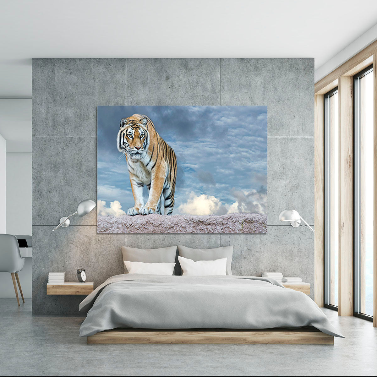 Siberian tiger ready to attack Canvas Print or Poster - Canvas Art Rocks - 5