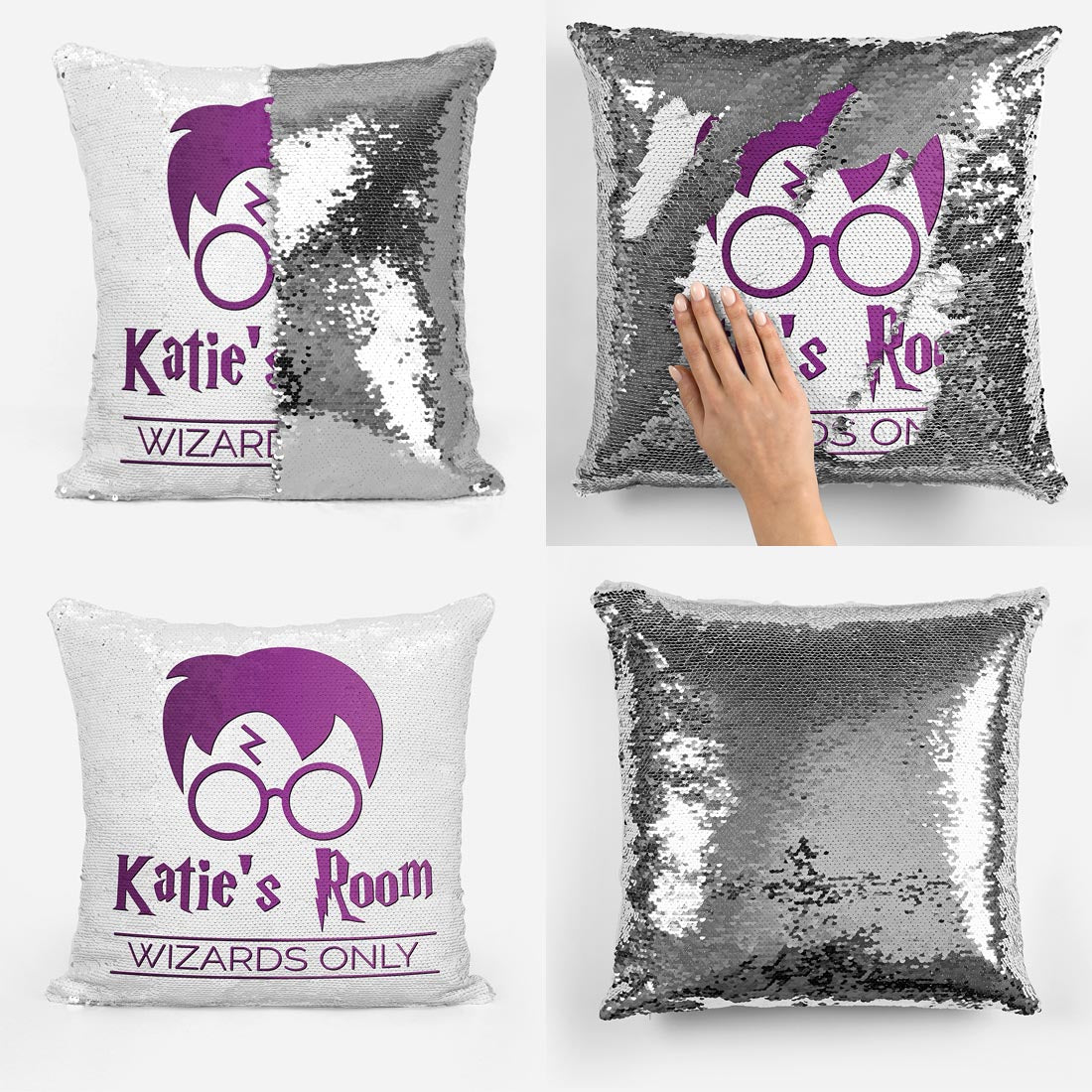 Personalised Wizards Only - Reveal Pillow Cushion