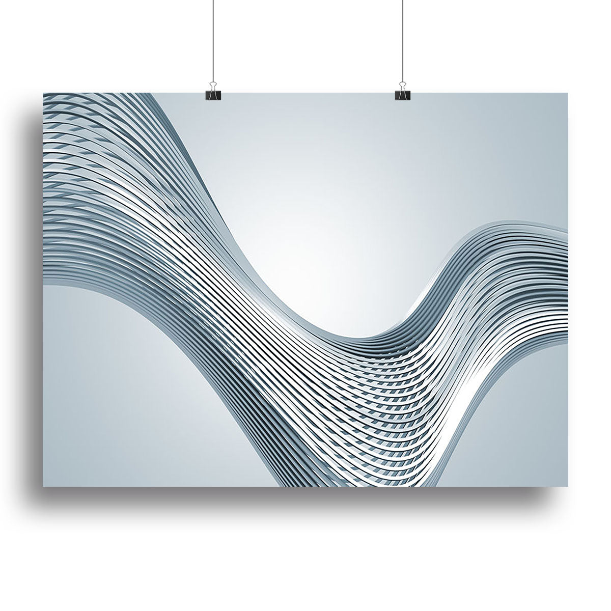 Silver Wave Canvas Print or Poster - Canvas Art Rocks - 2