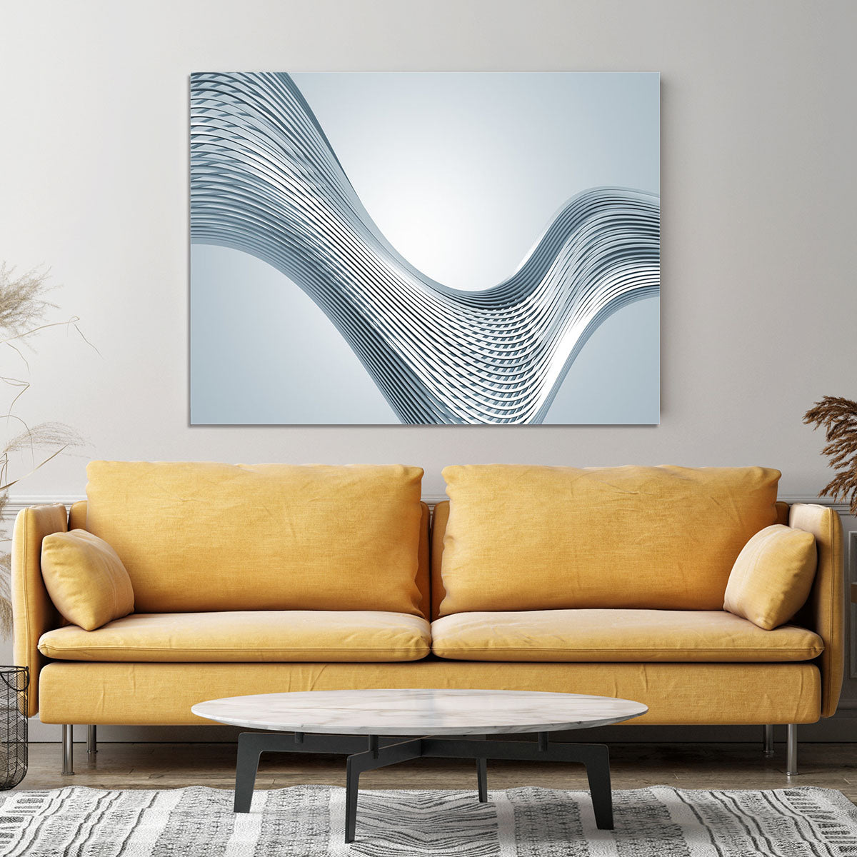 Silver Wave Canvas Print or Poster - Canvas Art Rocks - 4