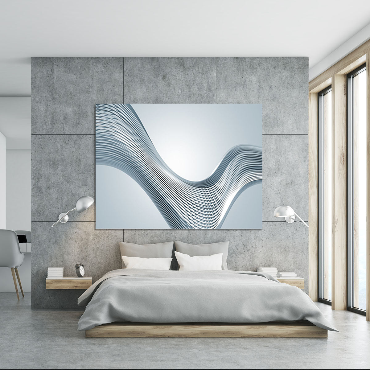 Silver Wave Canvas Print or Poster - Canvas Art Rocks - 5