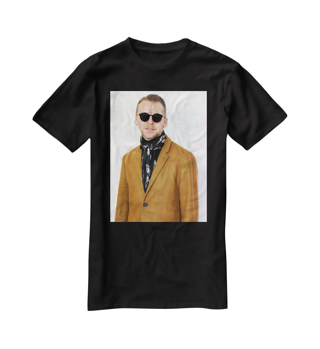 Simon Pegg in sunglasses T-Shirt - Canvas Art Rocks - 1