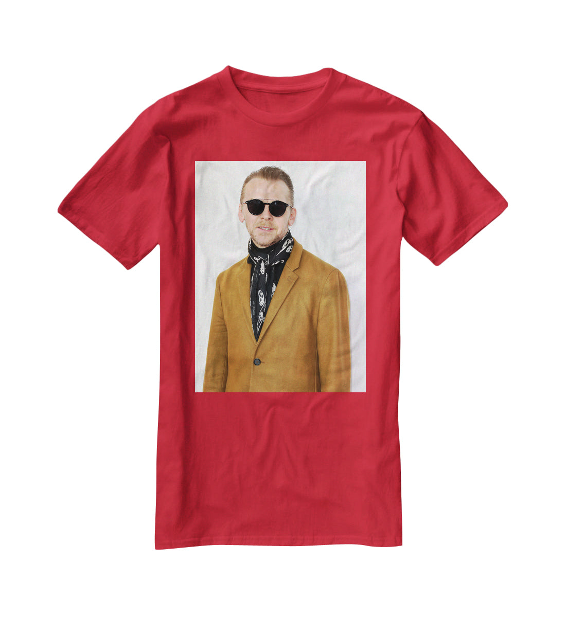Simon Pegg in sunglasses T-Shirt - Canvas Art Rocks - 4