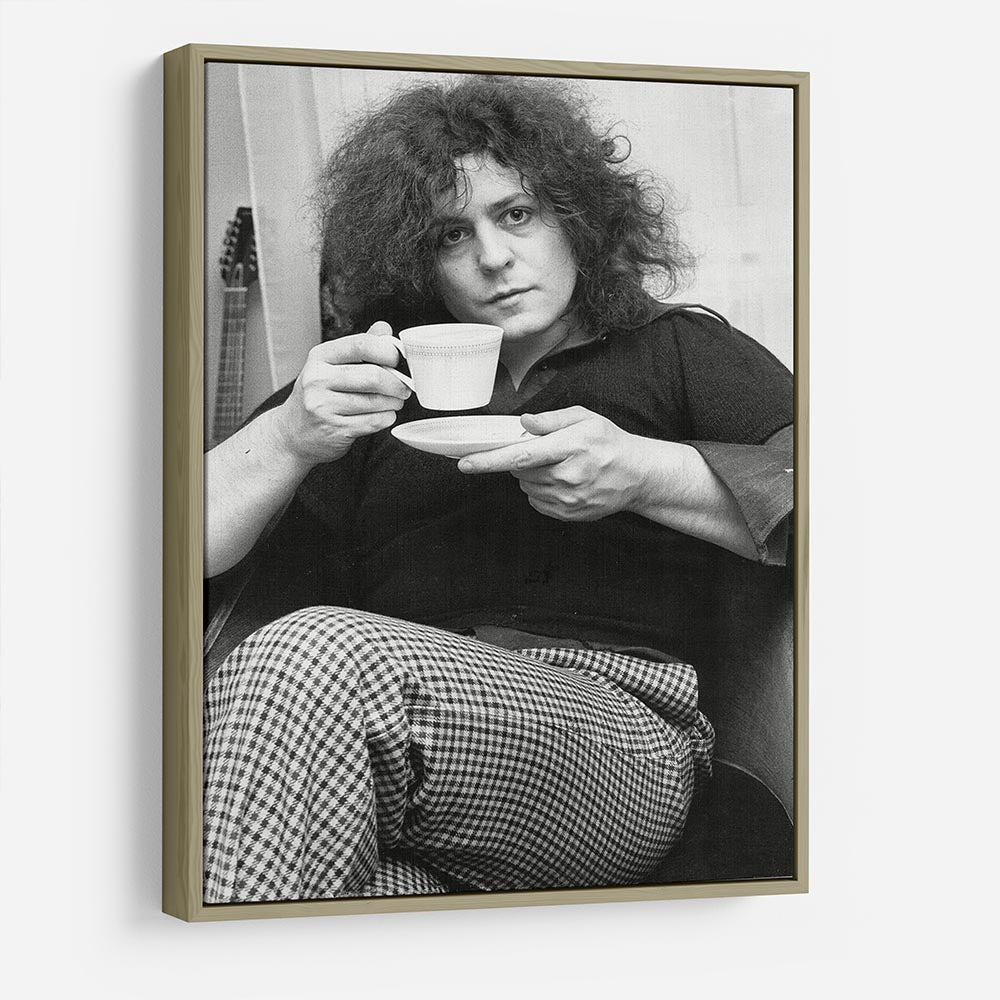 Singer Marc Bolan with tea HD Metal Print
