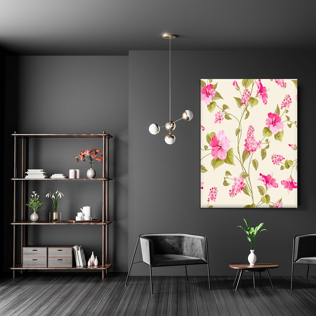 Siringa and hibiscus flower Canvas Print or Poster - Canvas Art Rocks - 5