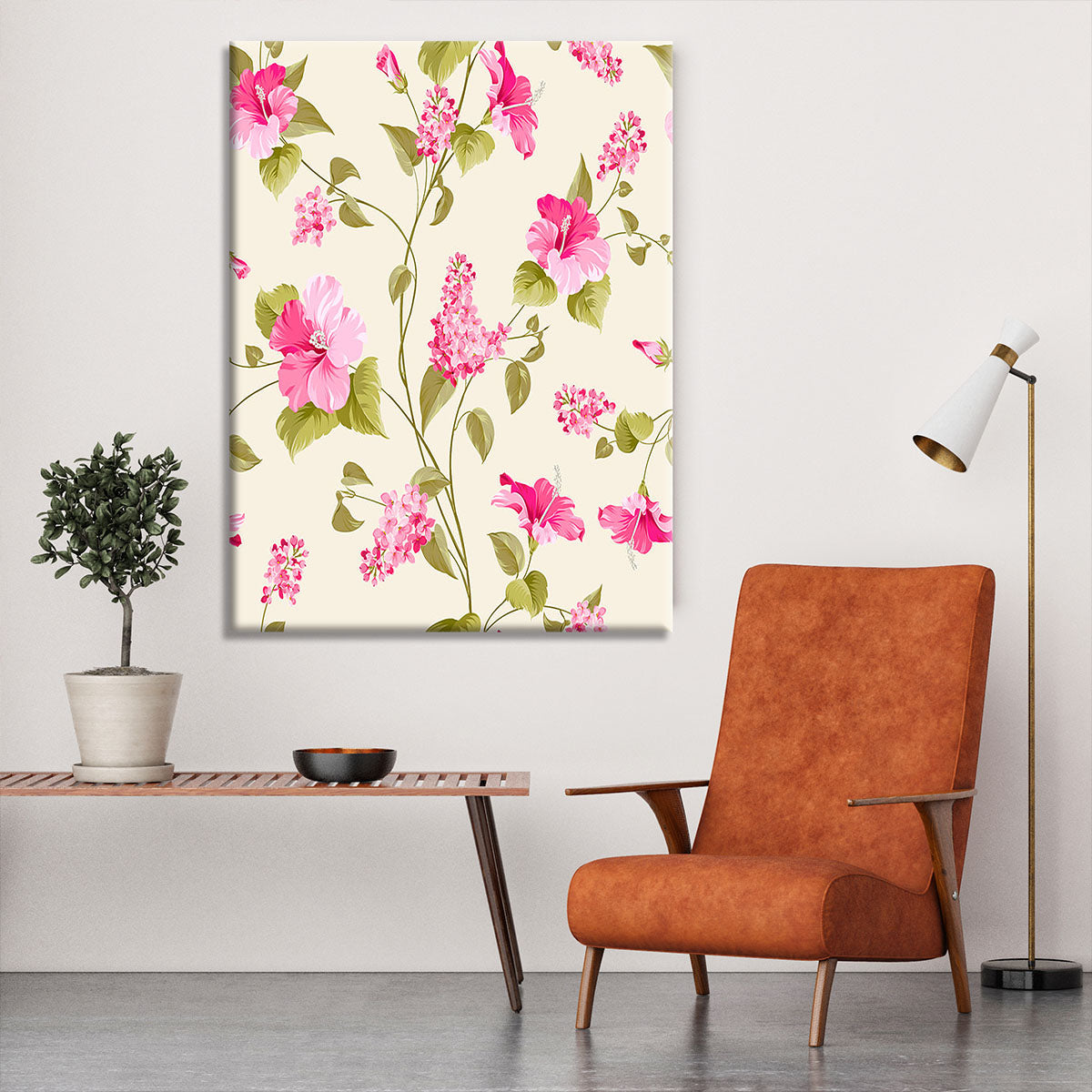 Siringa and hibiscus flower Canvas Print or Poster - Canvas Art Rocks - 6