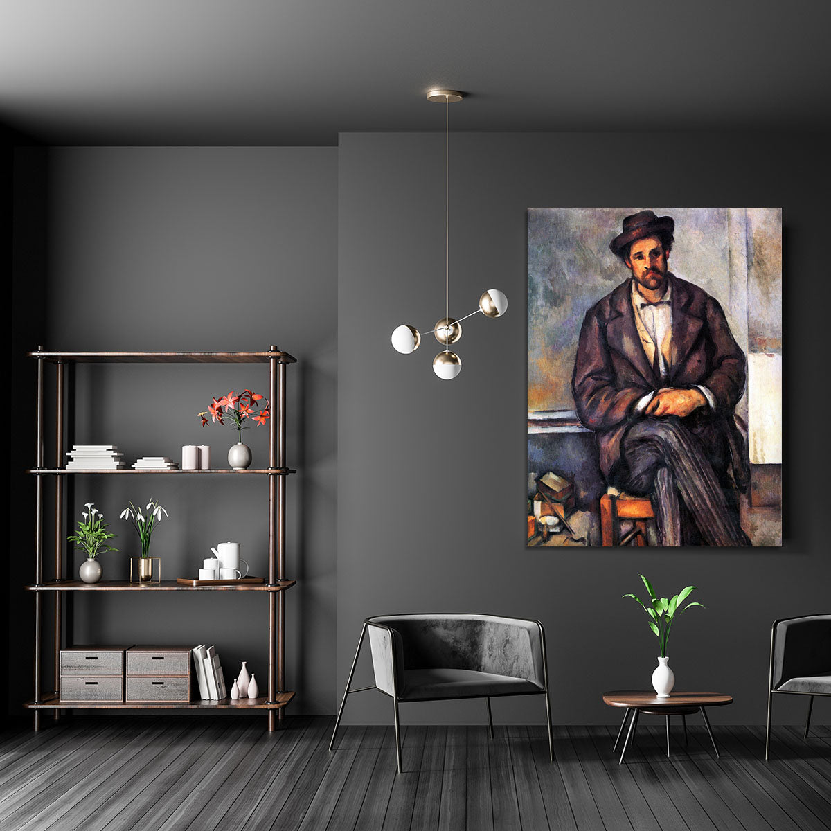 Sitting Farmer by Cezanne Canvas Print or Poster - Canvas Art Rocks - 5