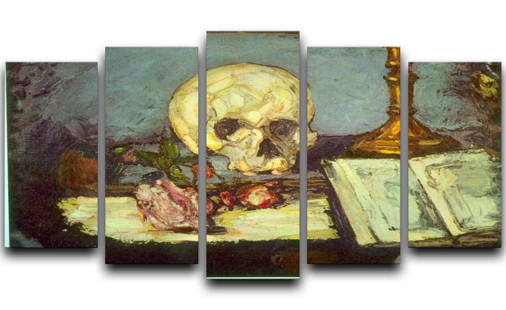 Skull by Degas 5 Split Panel Canvas - Canvas Art Rocks - 1