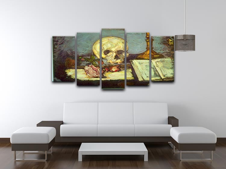 Skull by Degas 5 Split Panel Canvas - Canvas Art Rocks - 3