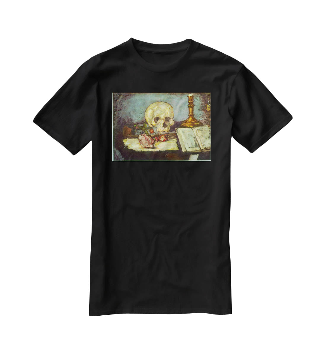 Skull by Degas T-Shirt - Canvas Art Rocks - 1