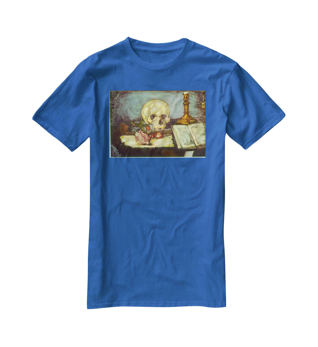 Skull by Degas T-Shirt - Canvas Art Rocks - 2