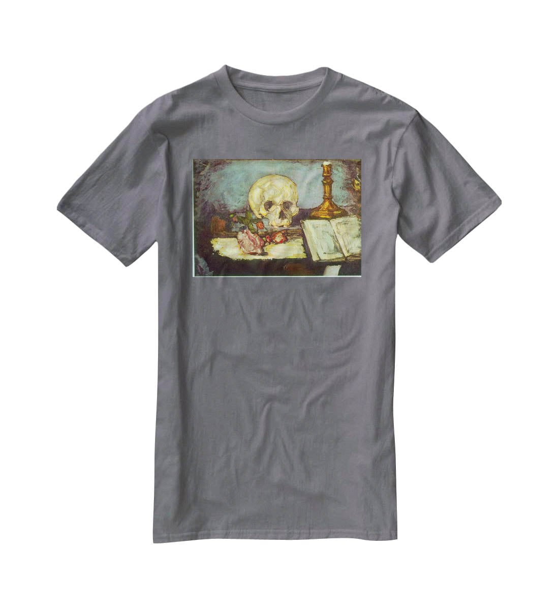 Skull by Degas T-Shirt - Canvas Art Rocks - 3